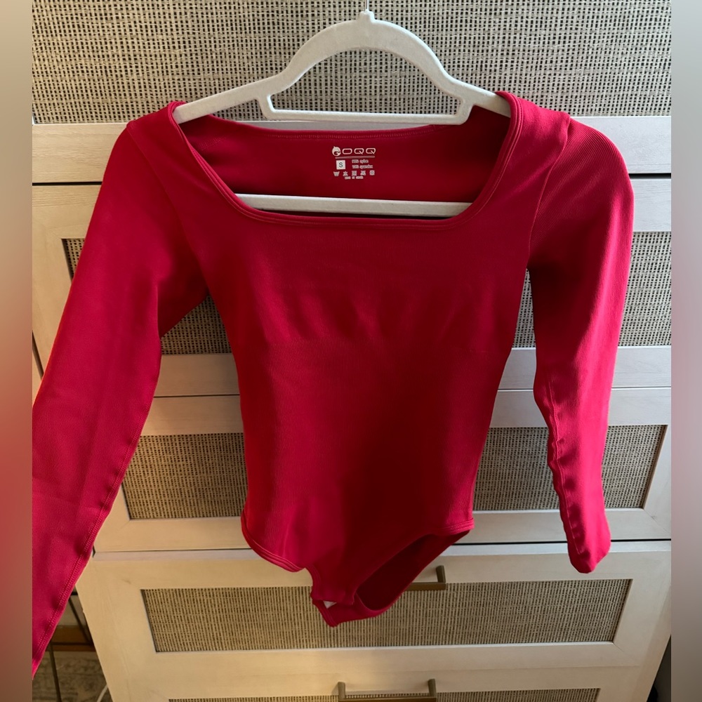 Never worn red bodysuit